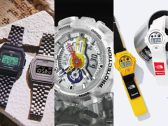 Från vänster till höger (på bilden): Rag & Bone × Casio Vintage Premium, A$AP Ferg GA-110FRG-7AER och Supreme × The North Face DW-6900SNF-1A. (Bildkälla: Casio. G-Central)