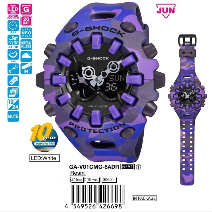 Klockan Casio G-Shock GA-V01CMG-6A