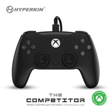 Hyperkin The Competitor i svart. (Bildkälla: Hyperkin)