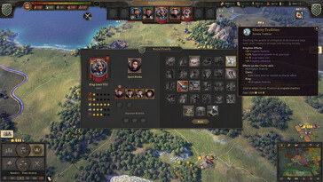 En bild som visar ett gränssnitt i Knights of Honor II: Sovereign.