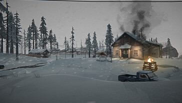 En bild som visar ett hus i The Long Dark.