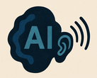 Abstrakt illustration som symboliserar AI-driven hörselteknik (Bildkälla: OpenAI/DALL-E)