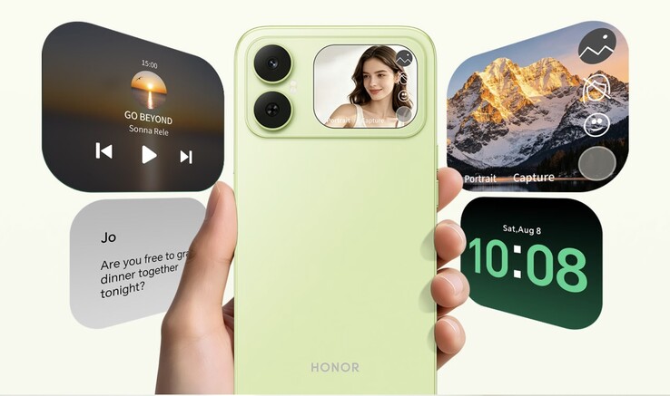 Honor Play 20C:s sekundära skärm.