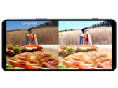 Bilder tagna med och utan bildbehandling med Sonys nya AI Camera Assistant.