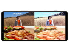 Bilder tagna med och utan bildbehandling med Sonys nya AI Camera Assistant.