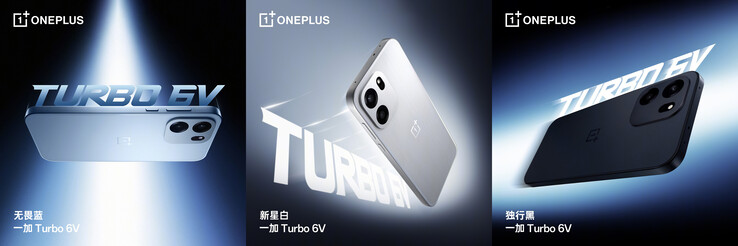 Tre färgalternativ av Turbo 6V (Bildkälla: OnePlus)
