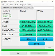 AS SSD (primär lagring)