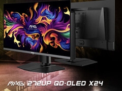 MAG 272UP X24 delar sin Gen 4 QD-OLED-panel med MPG 272URX. (Bildkälla: MSI)