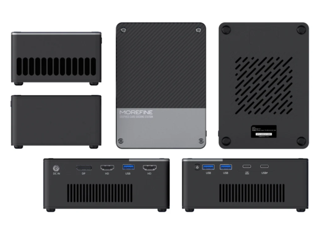 Morefine G1 är en av de enda allt-i-ett eGPU:erna som erbjuder NVIDIA framför AMD (Bildkälla: Morefine)