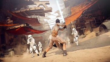 Rey i Star Wars Battlefront 2: Celebration Edition (Bildkälla: Steam)