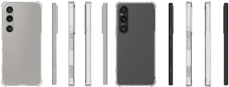 Xperia 1 VII ser ut att ha ett tjockare kamerahus än sin föregångare, från vänster till höger. (Bildkälla: via Sumaho Digest)
