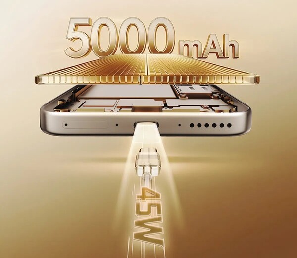 TCl P80 har ett mindre batteri med en kapacitet på 5 000 mAh och stöd för 45 W-laddning.
