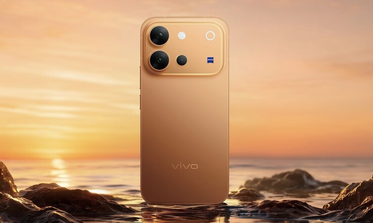 Vivo V80 i färgen Sunrise Anthem.