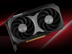 En konstnärs rendering av Radeon RX 9060. (Bildkälla: AMD - redigerad)