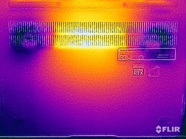 Yttemperaturer på undersidan (stresstest)