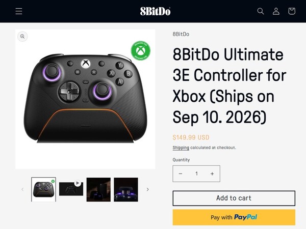 I 8BitDo eShop anges nu september som leveransdatum för Ultimate 3E-kontrollen.