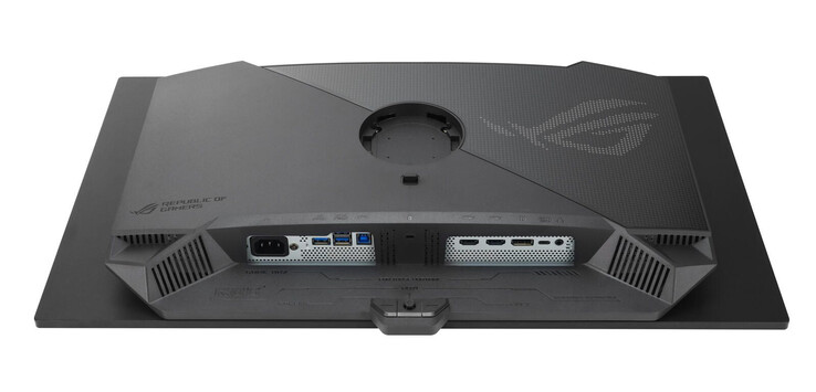 ROG Strix XG27UCDMG har också ett annat stativ och externt nätaggregat jämfört med ROG Strix PG27UCDM. (Bildkälla: Asus)
