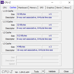 CPU-Z Cache