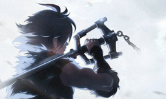 En reklambild för den animerade serien Kingdom Hearts