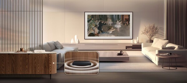 Frame Pro's Wireless One Connect Box möjliggör en smidig installation.