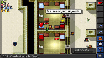 Bild: En skärmdump från spelet The Escapists.