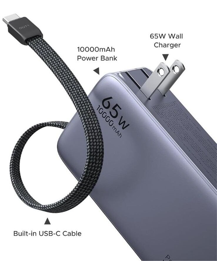 Ugreen Power Bank 10000mAh 65W 45W Bärbar laddare för bärbar dator