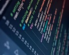 Närbild på en skärm som visar Python-källkod markerad i färg