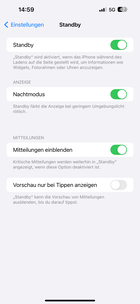 Standby stöds också på iPhone 15 Plus.