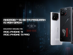 Betaprogrammet Android 16 för ROG Phone 9-serien inkluderar inte ROG Phone 9 FE. (Bildkälla: Asus ROG)