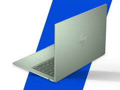 OmniBook 5 kan utrustas med upp till 16 GB RAM och Core 7 350. På bilden: en redigerad reklambild som visar baksidan av den bärbara datorn.