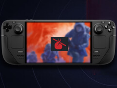 Det sista spelet i Horror Icons Showcase är The Thing: Remastered. På bilden: Steam Deck som kör spelet. (Bildkälla: Humble Bundle och Steam - redigerad)