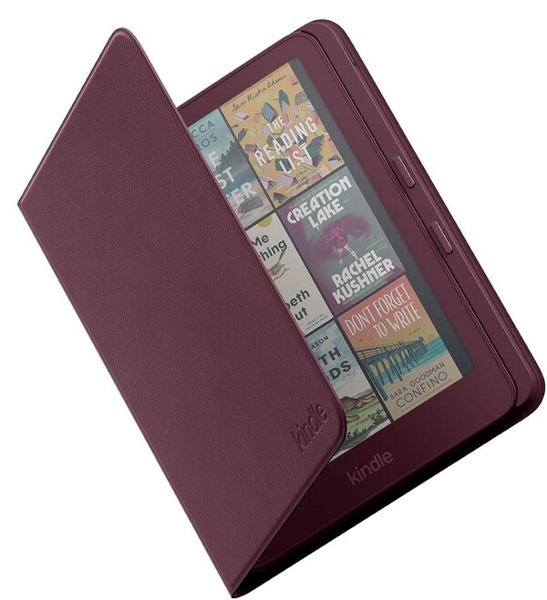 Kindle Page Turn Cover med fysiska sidvändningsknappar i Fig.