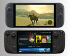 Nintendo Switch 2 sitter ovanför Steam Deck (Bildkälla: Nintendo of America, Valve med redigering)