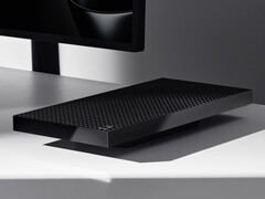 Surface RTX Spark Dev Box har 1 000 luftventiler som en representation av dess beräkningsprestanda på 1 000 teraflops.