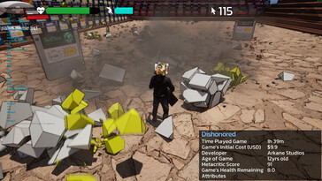 På bilden: En skärmdump från Game Quest: The Backlog Battler.