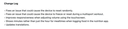 Releaseanteckningarna för Garmin smartwatch betaversion 17.30/17.31 uppdateringar