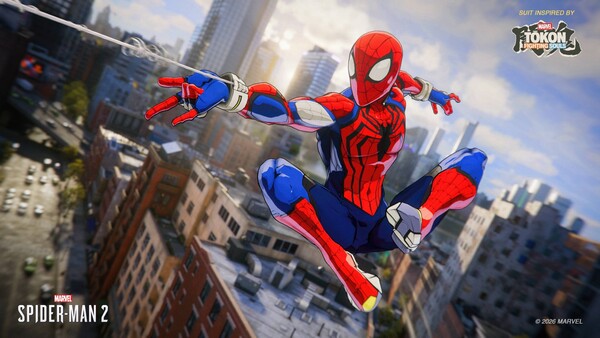 Spider-Man-dräkten från Marvel Tokon: Fighting Souls.