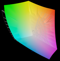 95.6 % av AdobeRGB-färgrymden