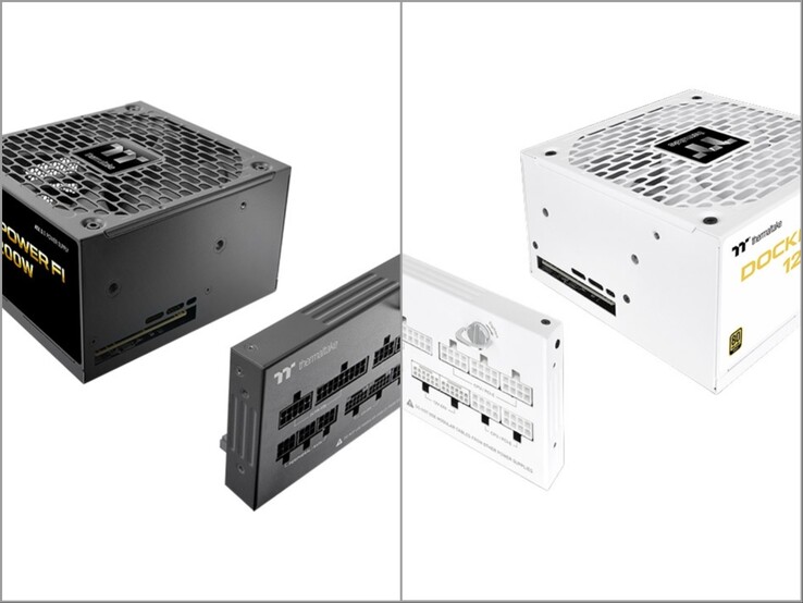 Thermaltake Dockpower FI-nätaggregat i färgerna svart och Snow.