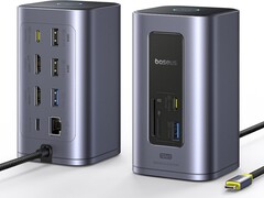 Baseus Nomos NU1 Air Spacemate har fyra portar på framsidan och åtta på baksidan. (Bildkälla: Baseus/Amazon)