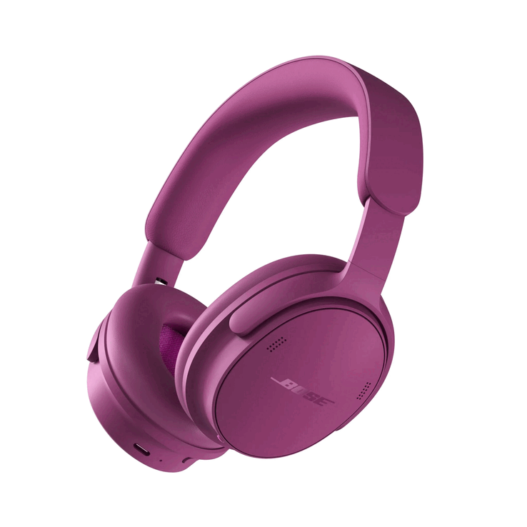 Bose QuietComfort-hörlurar (2:a generationen) i färgen Rosewood Mauve.