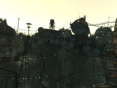 En omarbetad rendering av Megaton-bron i Fallout 3