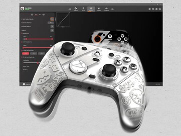 GameSir G7 Pro Zenless Zone Zero-utgåvan med en vit frontplatta med New Eridu-tema. (Bildkälla: GameSir)