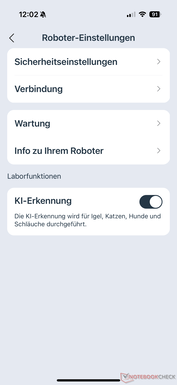 Inställningar för robot