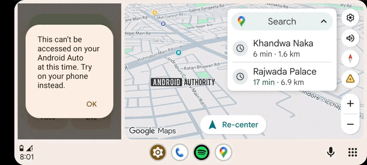 Android Auto Widgets (Bildkälla: Android Authority)