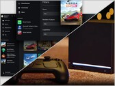 Xbox-appen på Windows (överst) och Steam Machine (nederst).