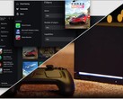 Xbox-appen på Windows (överst) och Steam Machine (nederst).