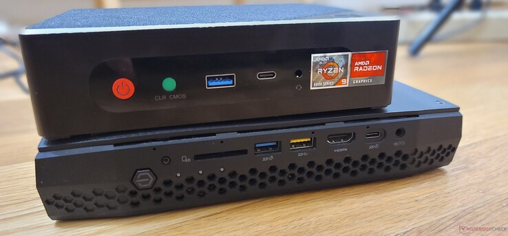 Överst: Beelink GTR6, Nederst: Intel NUC11PHKi7C