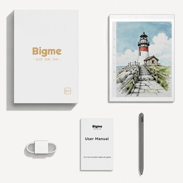 Bigme B1051 Ultra med förpackning och tillbehör