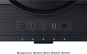 Portar på spelmonitorn (Bildkälla: Samsung)